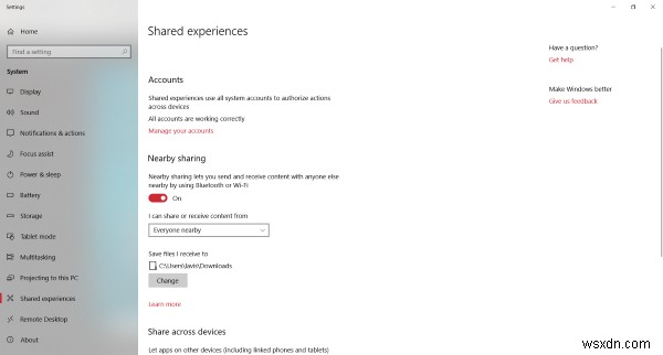 Windows 11/10で近接共有(Nearby Sharing)を有効化して使う方法【徹底解説】
