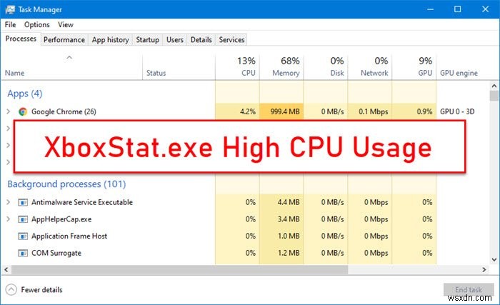 XboxStat.exeのCPU使用率が高いときの対処法【Windows 11/10】