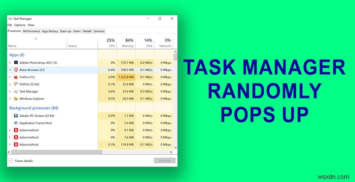 Windows 11/10でタスクマネージャー(taskeng.exe)が勝手に開くときの対処法7選