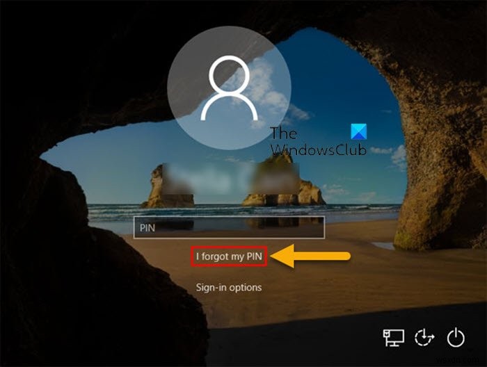 Windows 10のサインイン画面でPINリセットを有効または無効にする方法