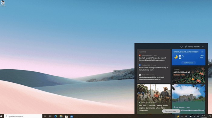 【Windows 10】「ニュースと関心事項」のリンクをEdgeではなくデフォルトブラウザで開く方法