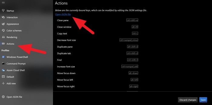 Windows Terminalでデフォルトのキーバインド(ショートカットキー)を変更する方法