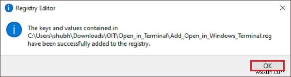 Windows 11/10のコンテキストメニューに「ターミナルで開く」を追加・削除する方法