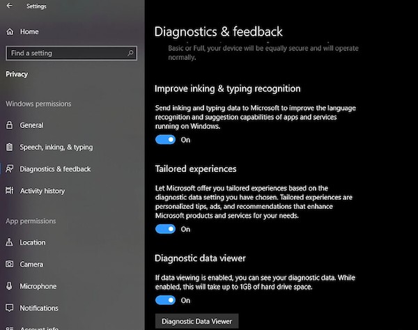 Windows 11/10で「インクと入力」のデータ収集を無効にする方法