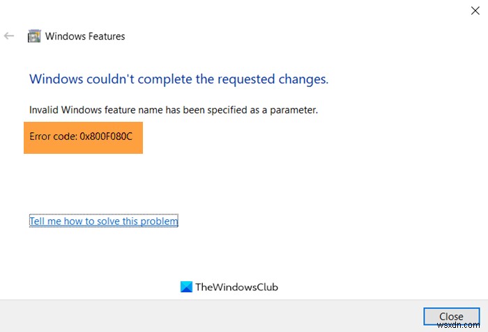 Windows 10で.NET Frameworkインストール時のエラー0x800F080Cを解決する方法