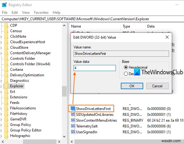 Windows 11/10のエクスプローラーでドライブ名の前にドライブ文字を先に表示する方法
