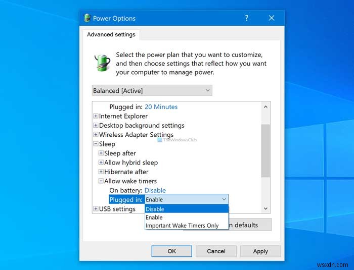 Windows 11/10でウェイクタイマーの許可を有効または無効にする方法