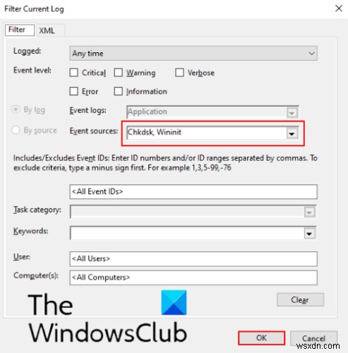 Windows 11/10のイベントビューアーでChkDskの結果を確認する方法
