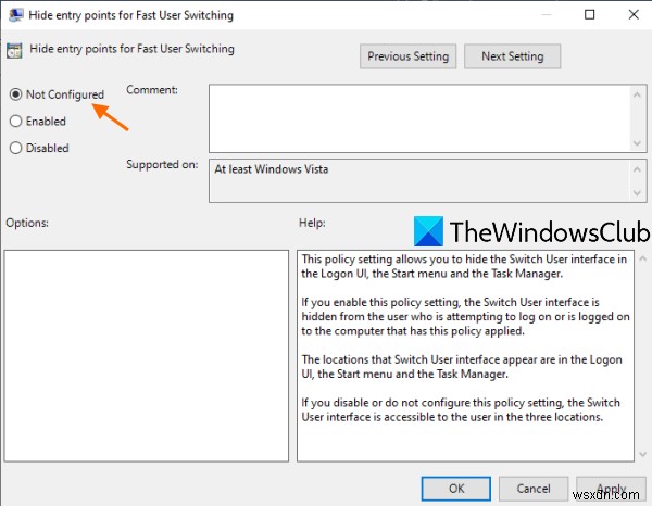 Windows 10のログイン画面に「ユーザーの切り替え」が表示されないときの対処法
