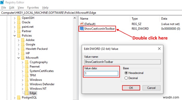 キャストアイコンをMicrosoft Edgeツールバーに追加する2つの方法