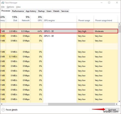 【Windows 10】タスクマネージャーでバッテリーを大量消費するアプリを見つける方法