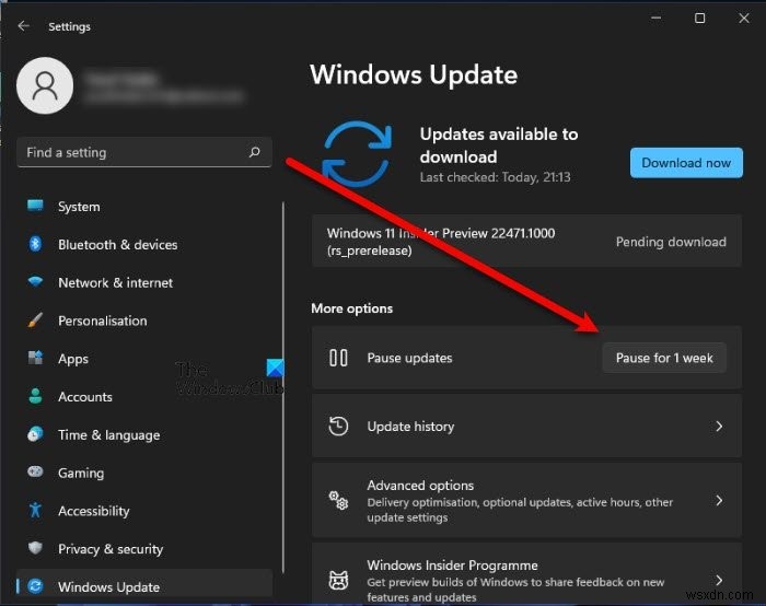 Windows 11/10でWindows Updateを最大365日まで遅延・延期・一時停止する方法