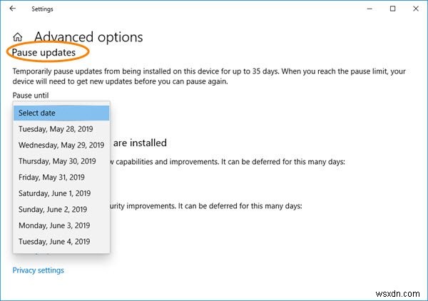 Windows 11/10でWindows Updateを最大365日まで遅延・延期・一時停止する方法