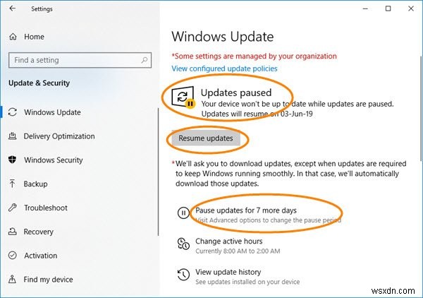 Windows 11/10でWindows Updateを最大365日まで遅延・延期・一時停止する方法