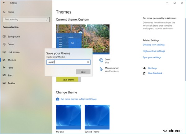Windows 11/10でテーマを作成・保存・使用・削除する完全ガイド