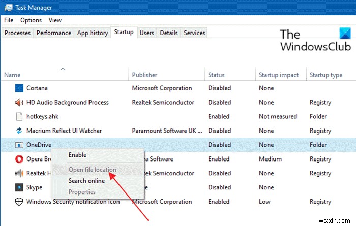 Windows 11/10のタスクマネージャーから無効なスタートアップ項目・存在しないプログラムのエントリを削除する方法