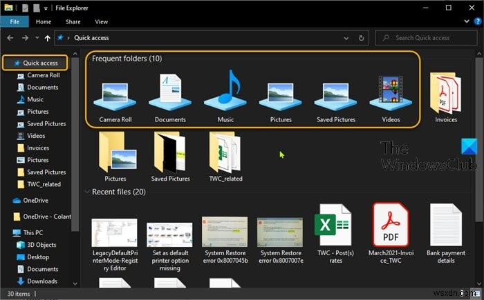 Windows 10のクイックアクセスにライブラリを追加・表示する方法