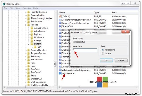 Windows 11/10で詳細なステータスメッセージを有効にする方法【グループポリシー・レジストリ】