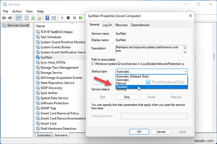 Windows 11/10でSSDのSysMainとプリフェッチを有効・無効にする方法