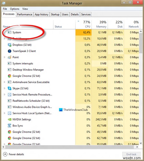 Windows 11/10でシステムプロセス(ntoskrnl.exe)のディスク・CPU使用率が高くなる原因と6つの対処法