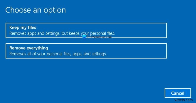 Windows 11/10でファクトリーイメージを復元して工場出荷状態に戻す方法