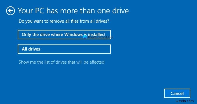Windows 11/10でファクトリーイメージを復元して工場出荷状態に戻す方法