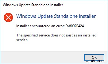 Windows Update・Microsoft Storeのエラーコード0x80070424を解決する方法