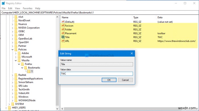 グループポリシーとレジストリエディターでFirefoxのブックマークを一括作成する方法