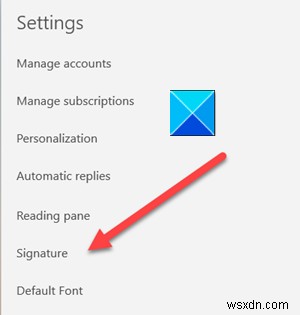 Windows 11/10のメールアプリで署名を変更・編集する方法