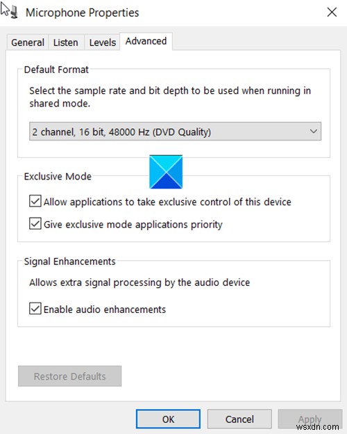 Windows 11/10でマイクが動作しない・音が小さいときの対処法7選
