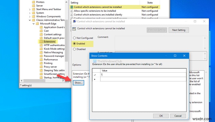 【Windows】Microsoft Edgeで拡張機能のインストールを禁止する方法|グループポリシーとレジストリの設定手順