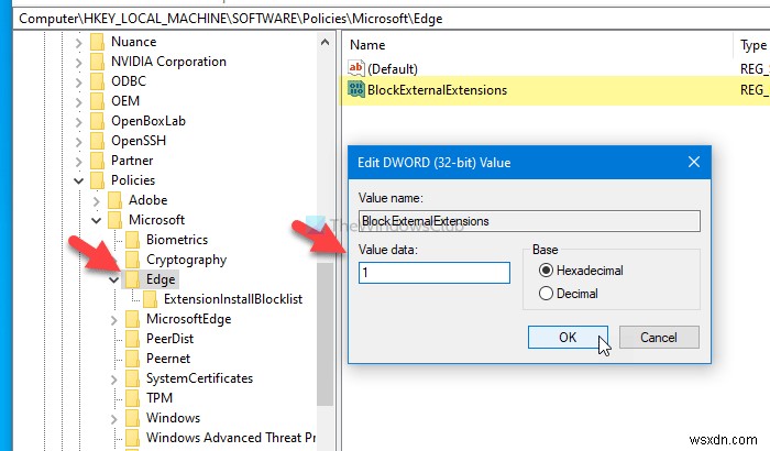 【Windows】Microsoft Edgeで拡張機能のインストールを禁止する方法|グループポリシーとレジストリの設定手順