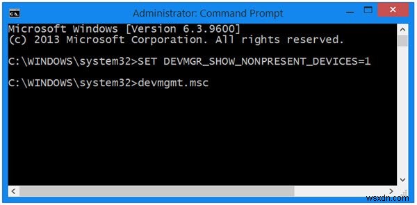 Windows 11/10のデバイスマネージャーで非表示・存在しないデバイスを表示する方法