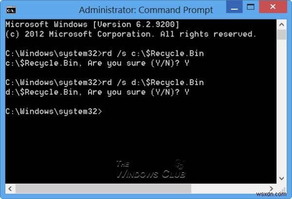 Windowsですべてのユーザーのゴミ箱を一括で空にする方法