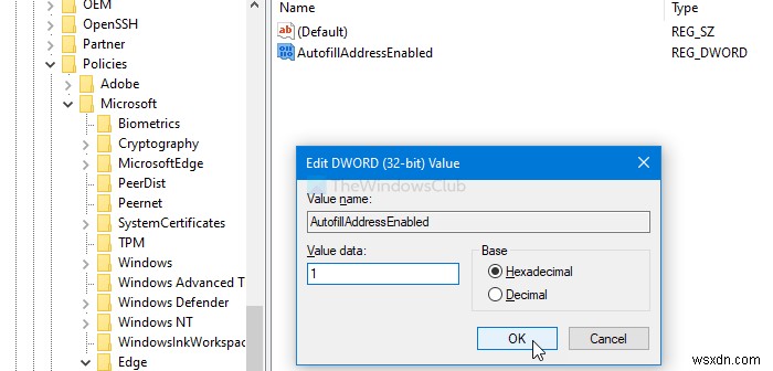 【レジストリ・グループポリシー対応】Windows 10のEdgeで住所とクレジットカードのオートフィルを有効/無効にする方法