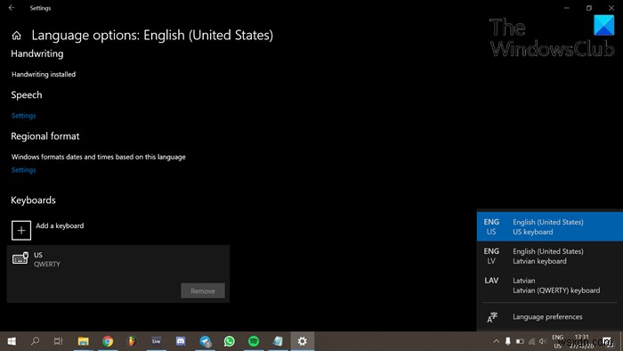 Windows 11/10でキーボードレイアウトを削除できないときの対処法【レジストリ編集】