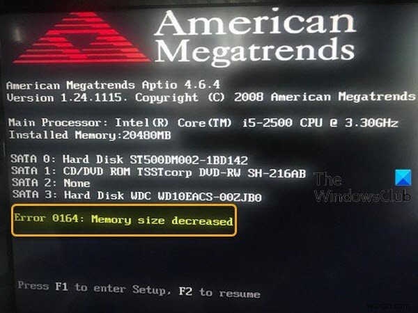 エラー0164「メモリサイズが減少しました」の対処法 – Windows 10 PCのRAM問題を解決