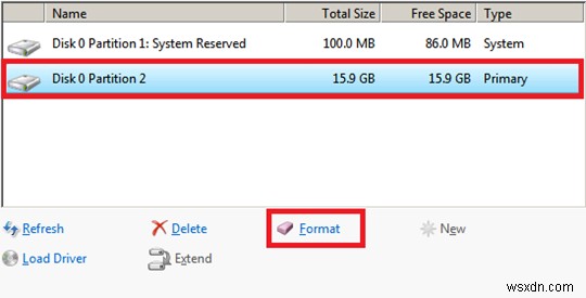 エラーコード0x80070057「Windowsはディスク上のパーティションをフォーマットできませんでした」の解決方法