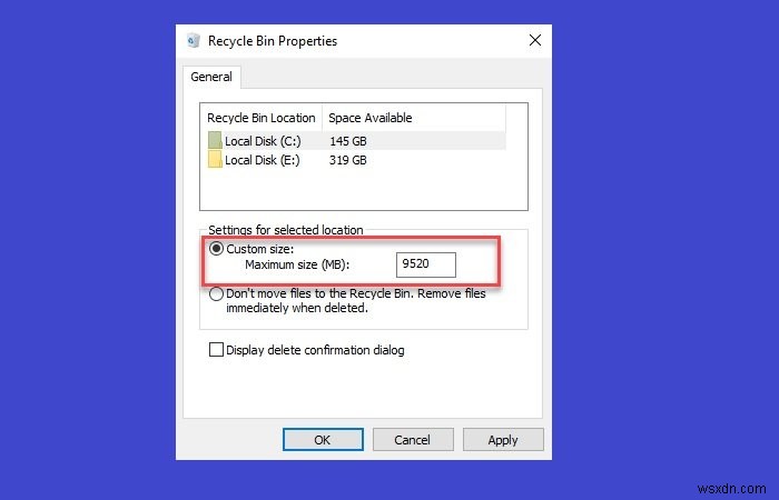 Windows 11/10で削除したファイルがごみ箱に表示されないときの対処法