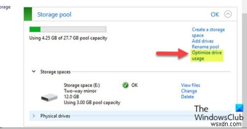 Windows 11/10でストレージスペースのストレージプールのドライブ使用量を最適化する3つの方法