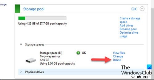 Windows 11/10でストレージプールからストレージスペースを削除する3つの方法