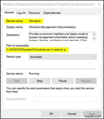 Windows Management Instrumentationエラー1083の修正方法