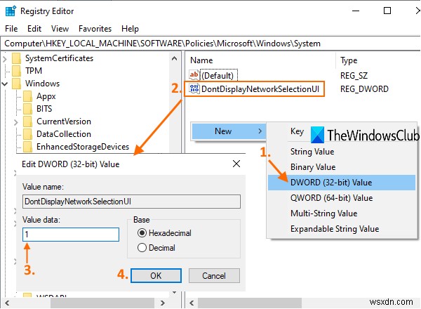 Windows 10のサインイン画面・ロック画面からネットワークアイコンを非表示にする方法