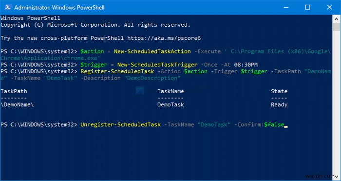 PowerShellを使ってWindows 11/10でスケジュールタスクを作成・削除する方法