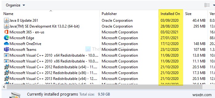 Windows 10でアプリやプログラムのインストール日を確認する7つの方法