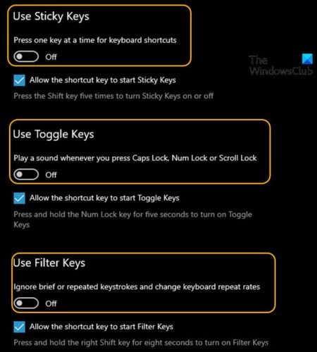 Windows 11/10でキーボード入力時にビープ音が鳴る原因と対処法
