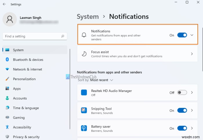 Windows 11/10でタスクバーの通知バッジが表示されないときの対処法