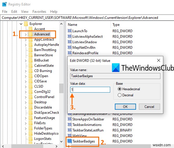 Windows 11/10でタスクバーの通知バッジが表示されないときの対処法