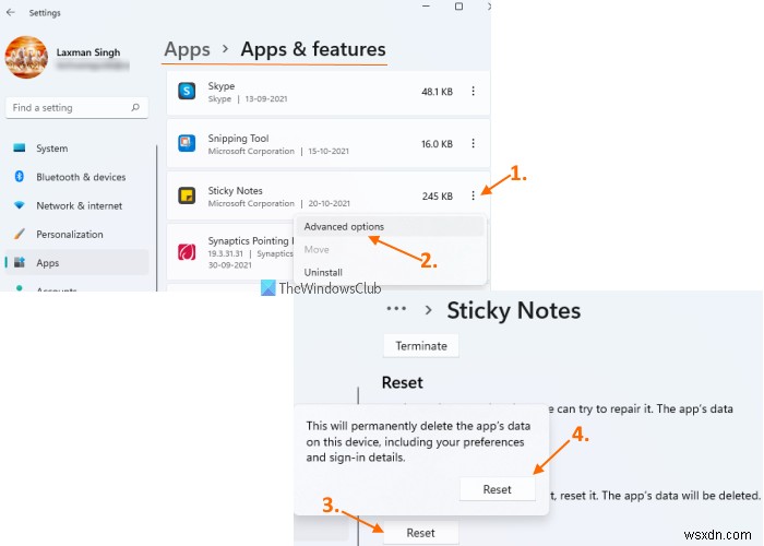 Windows 11/10で付箋(Sticky Notes)がクラッシュ・動作しなくなったときの対処法