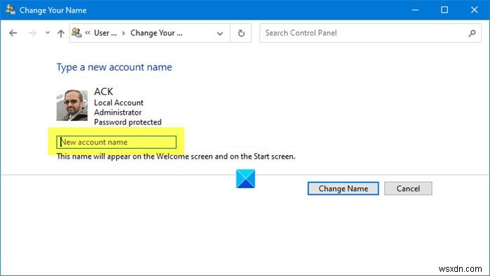 Windows 11/10でユーザーアカウント名を変更する方法【コントロールパネル・netplwiz対応】